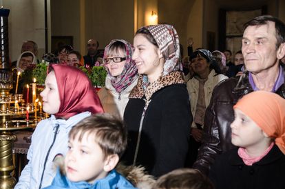 Пасхальная ночь в Успенском соборе